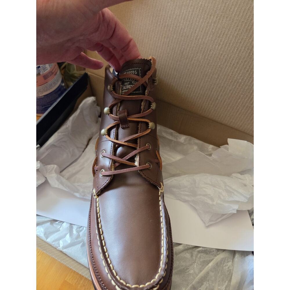 Polo Ralph Lauren Ranger Country Mid Boot Leather Sz 10 - Picture 3 of 8